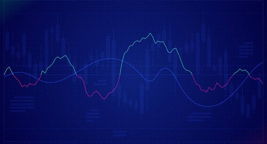 A blue, green and pink graph chart