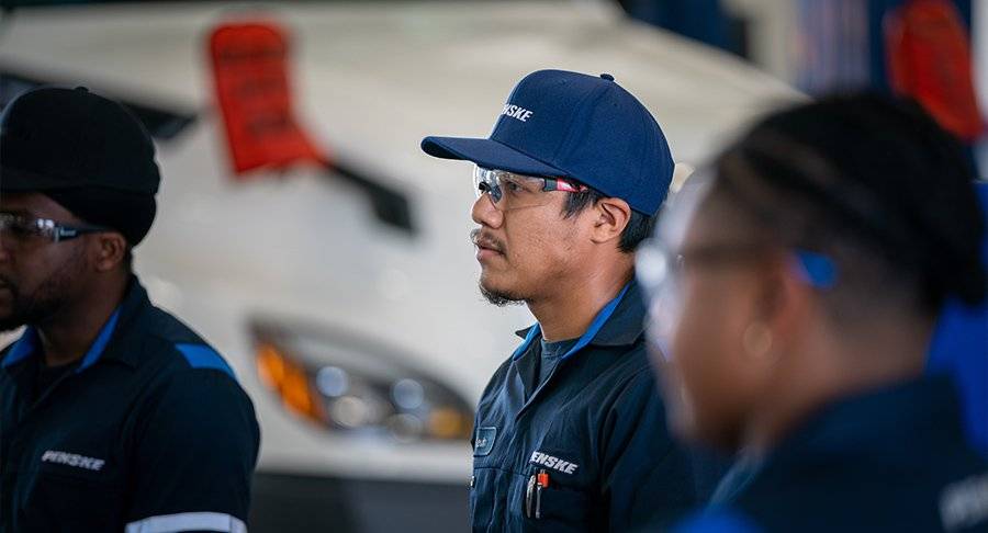 A Penske maintenance technician