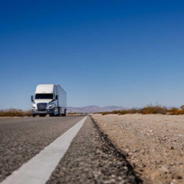Cargo Truck on Highway