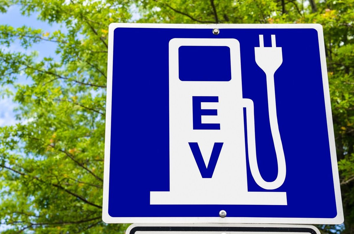 EV charging sign