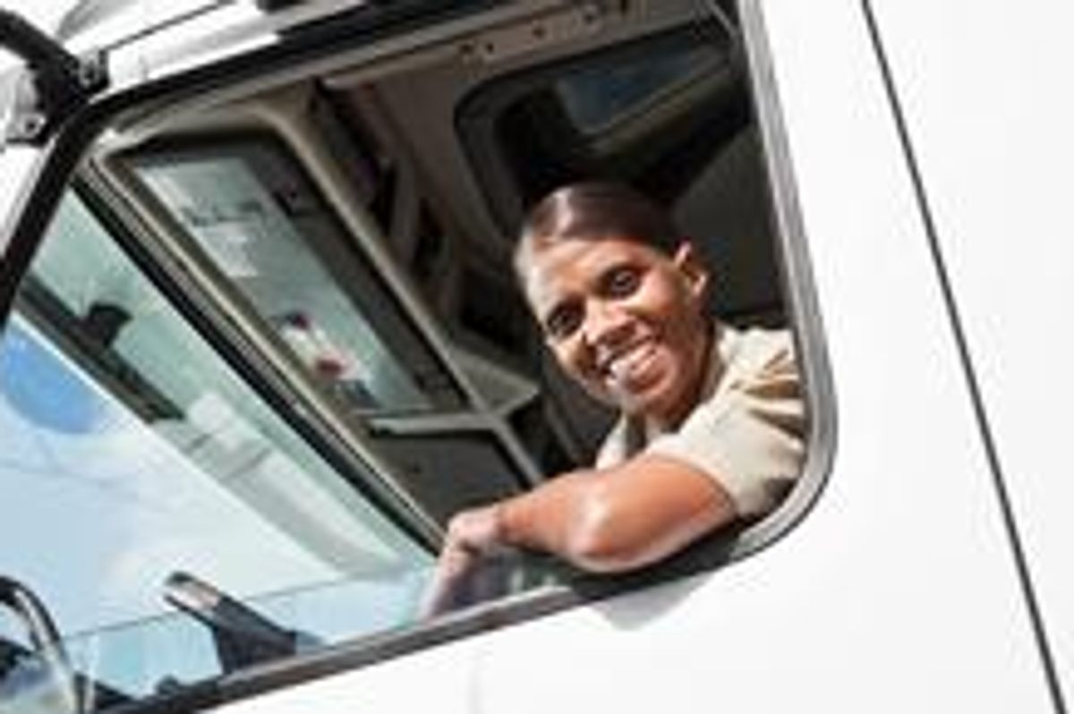 Female truck driver