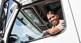 Female truck driver