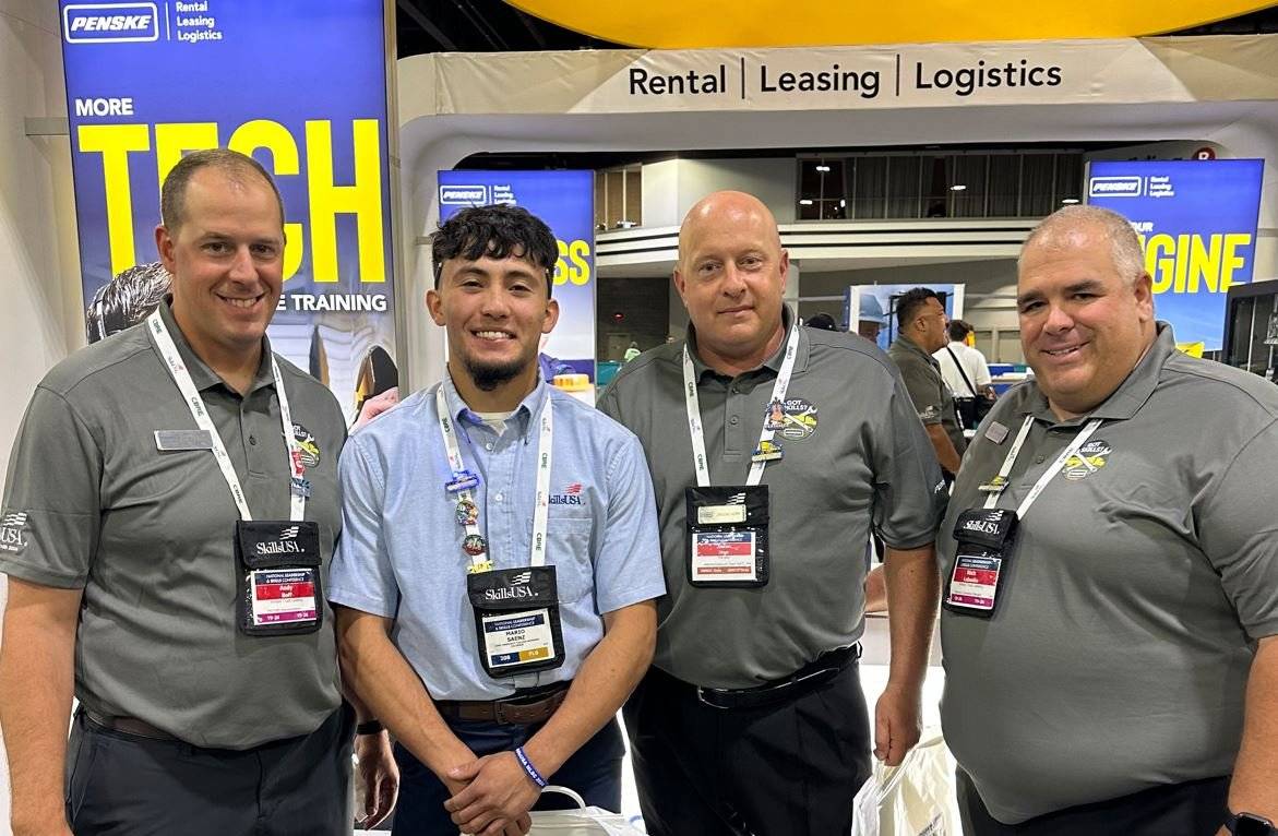 Four men at the Skills USA competition.