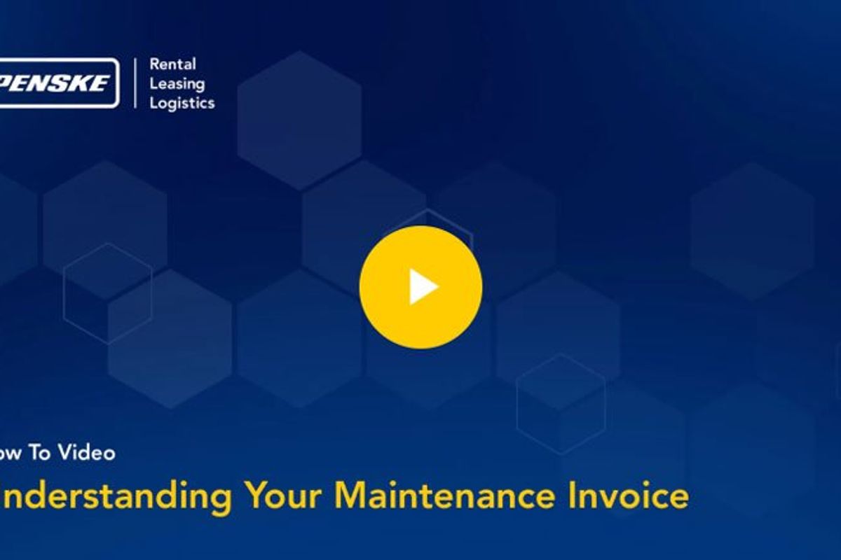 Maintenance Invoice