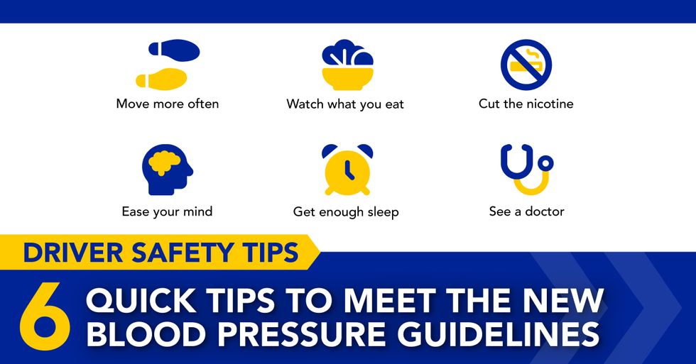 Infographic: 6 quick tips to meet the new blood pressure guidelines