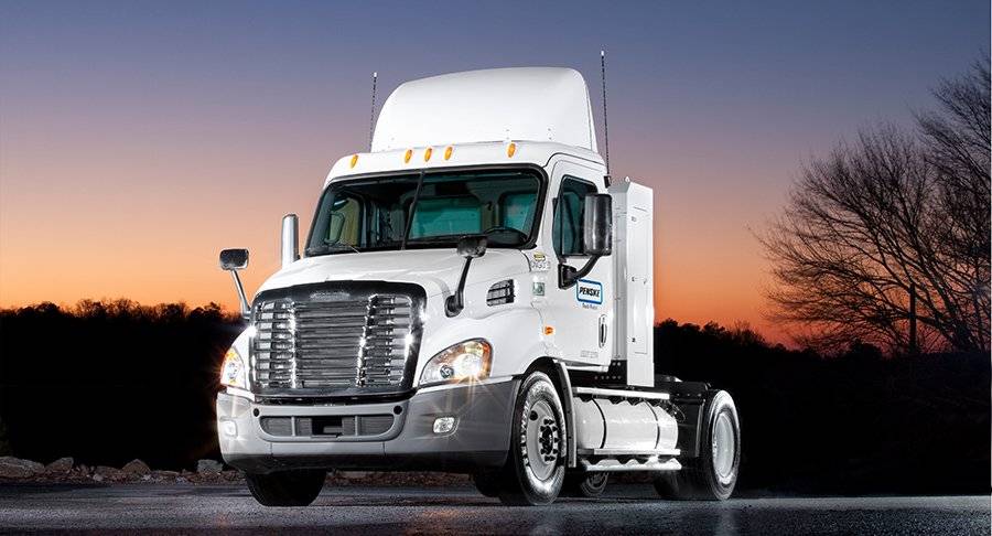 Penske CNG tractor.