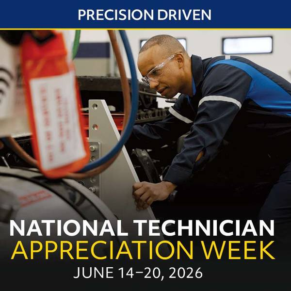 Penske technician working on a truck, highlighting National Technician Appreciation Week, June 14-20, 2026.
