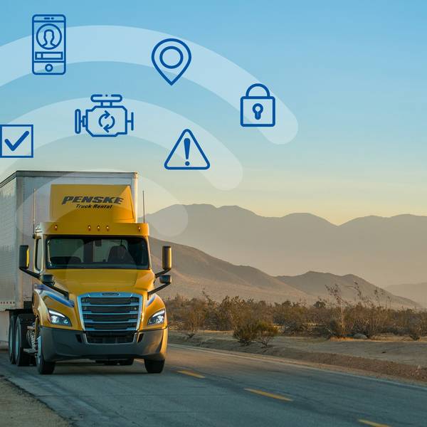 penske truck connected fleet icons