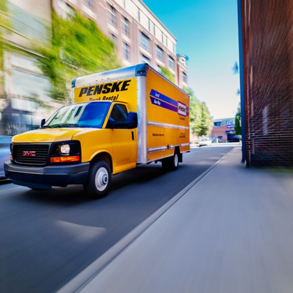 Penske truck driving