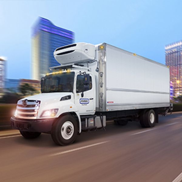 Reefer Truck on Highway