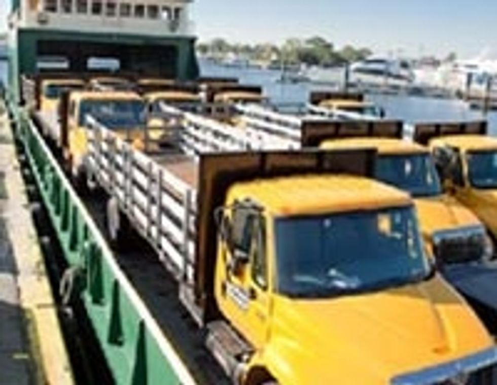 Shipment of Penske Trucks in Haiti