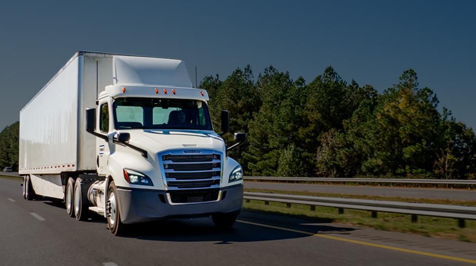 Truck on the road